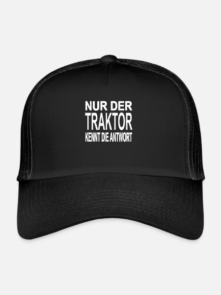 Traktor - Trucker Cap - Schwarz/Schwarz