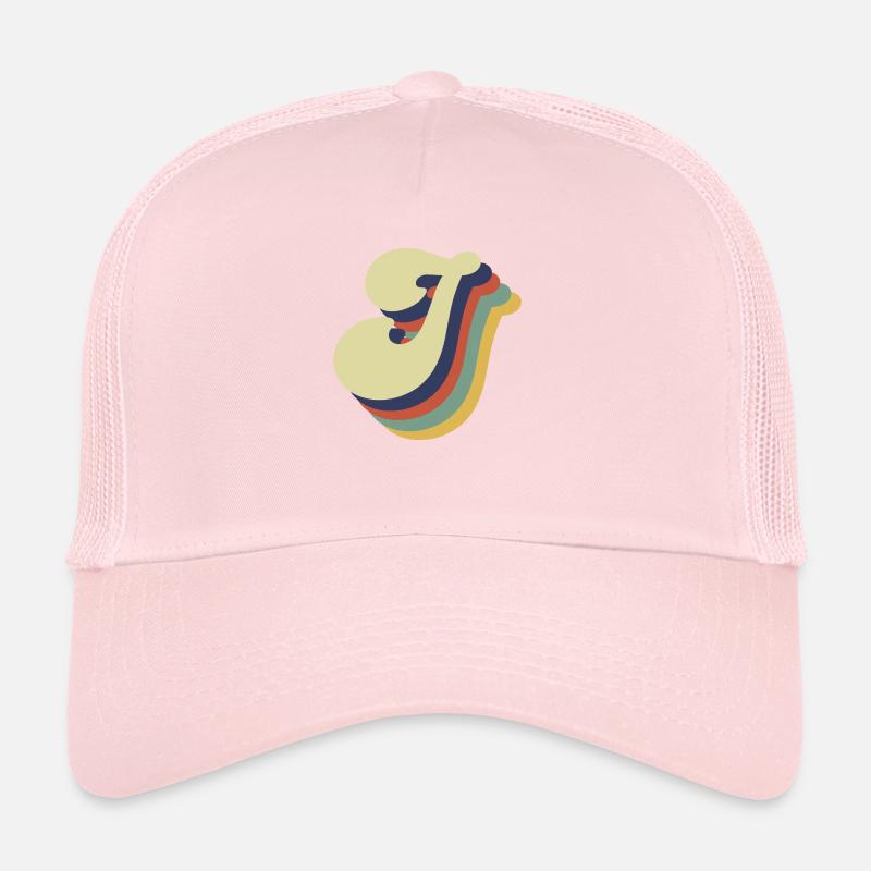 Lettre j rétro Casquette trucker 