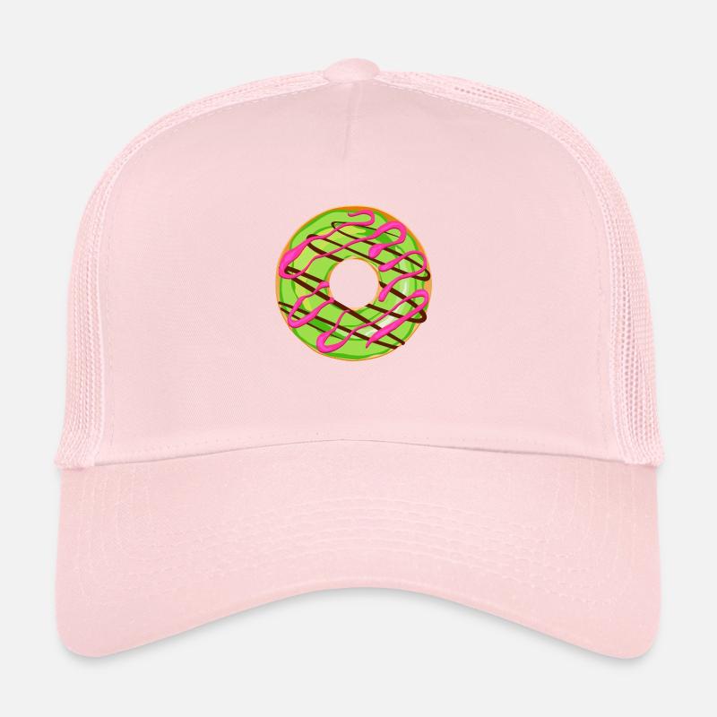 donut drawing dessert donuts cake pastry 1 Trucker Cap