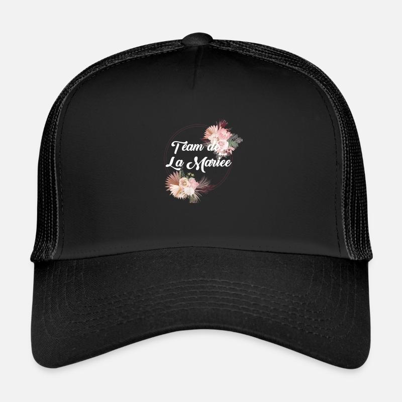 Team de La mariée floral-idée cadeau Evjf Casquette trucker 