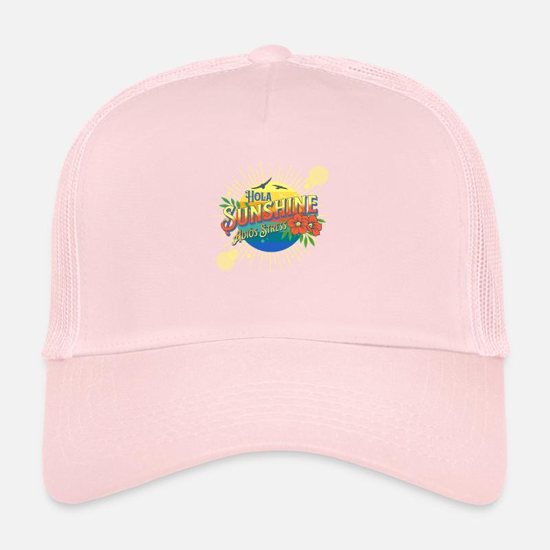 Plage tropicale latine Vagues d’été Vacances ensoleillées Casquette trucker 