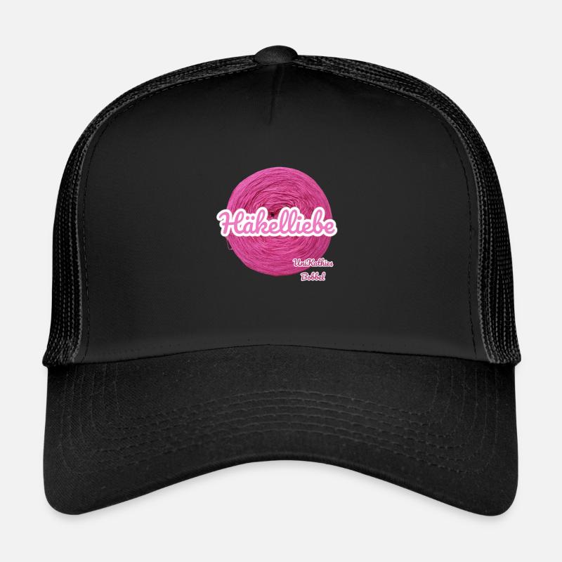 Häkelliebe - Trucker Cap - Schwarz/Schwarz