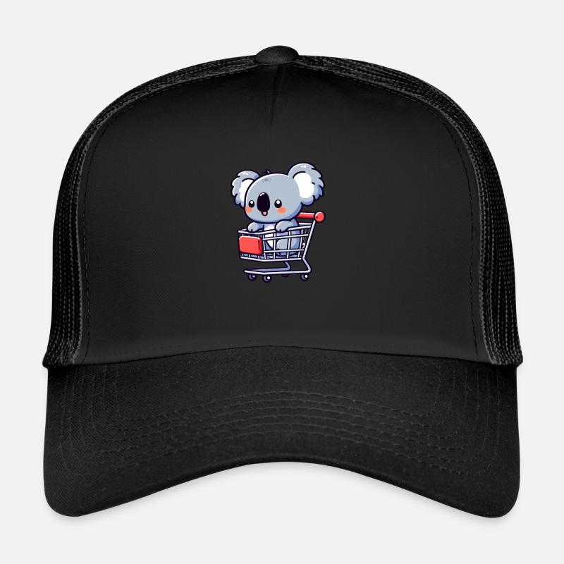 Ours koala mignon dans le panier Casquette trucker 