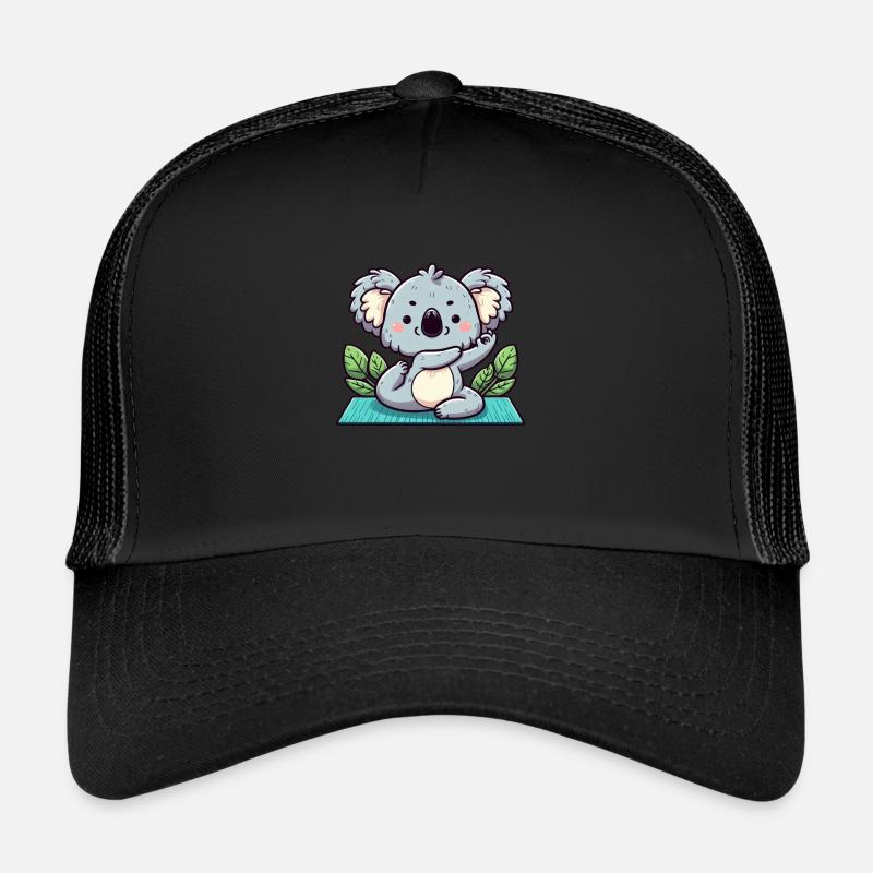 Mignon Yoga Koala Ours Casquette trucker 