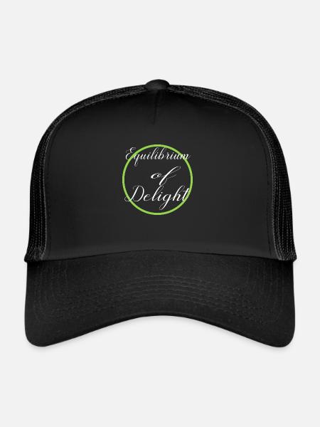 present idea maintaining balance life balance - Trucker Cap - black/black - Front