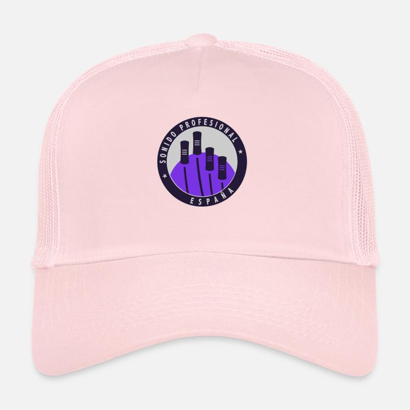 Logo with gray background. Trucker Cap
