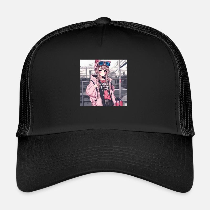 Niedliches Mädchen Anime Trucker Cap