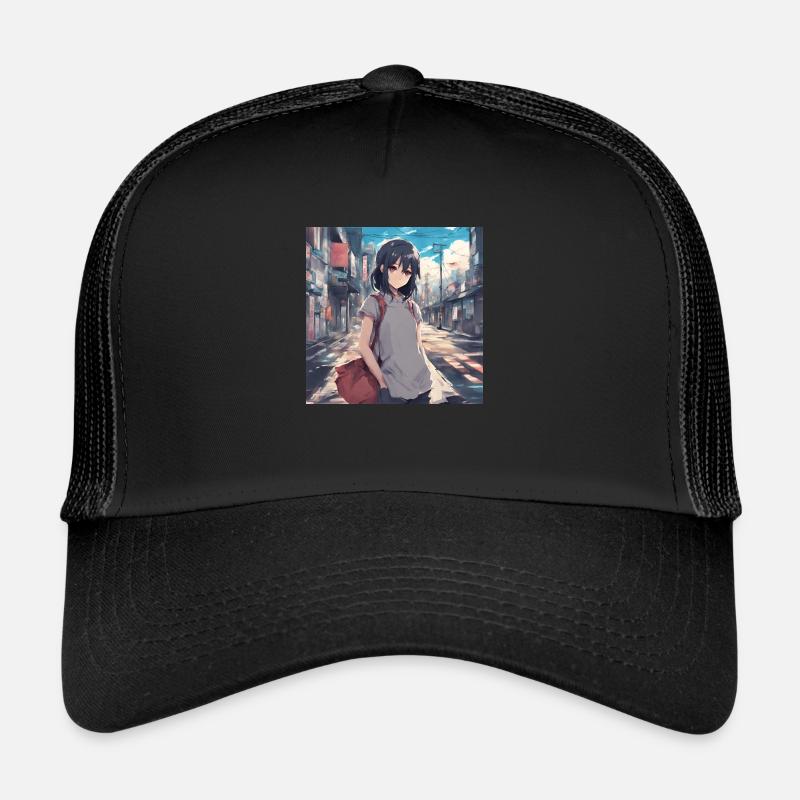 Süßer Mädchen-Anime Trucker Cap
