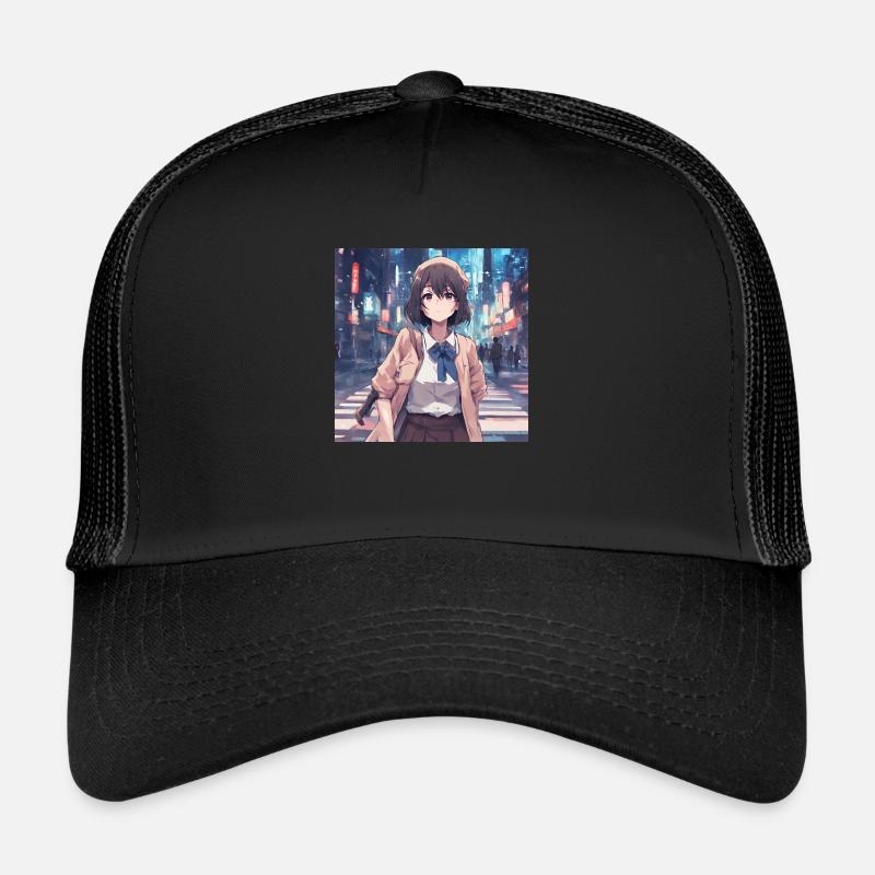 Süßer Mädchen-Anime Trucker Cap