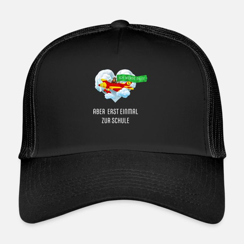 SCHULKIND 2024 Einschulung Erster Schultag - Trucker Cap - Schwarz/Schwarz