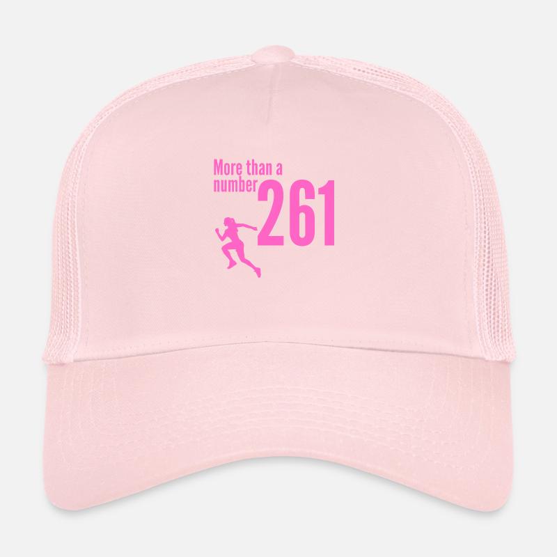 261 marathon more thna a number Trucker Cap