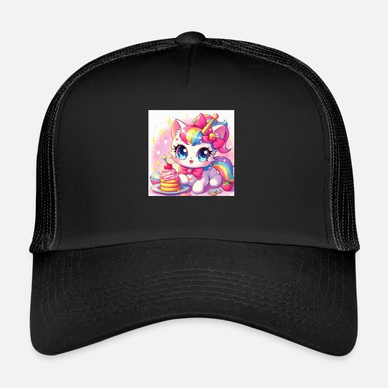chat licorne Casquette trucker 