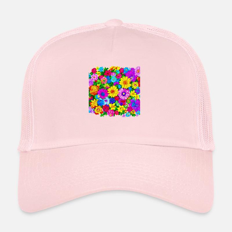 Flower Collage Trucker Cap