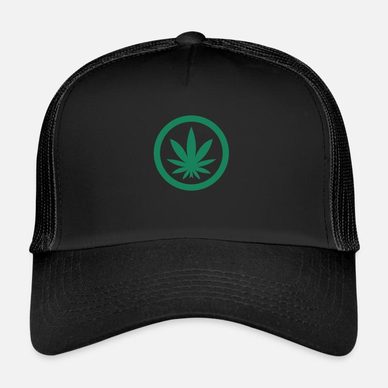 Feuille de Cannabis Casquette trucker 