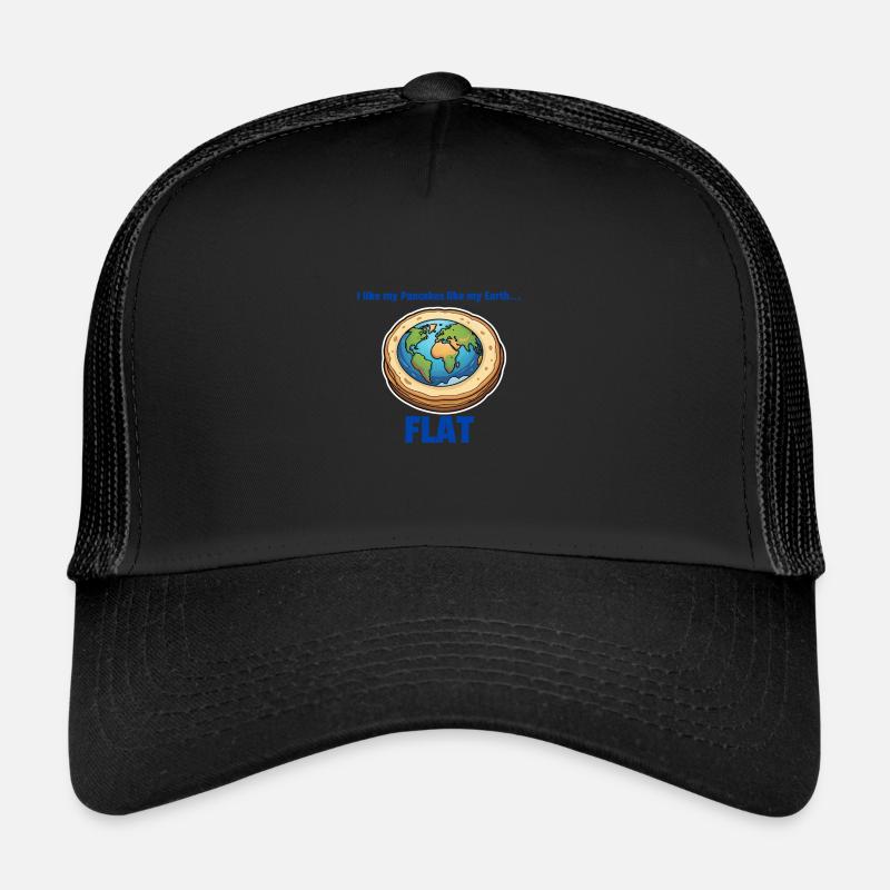 Flat Earth Pancake Trucker Cap