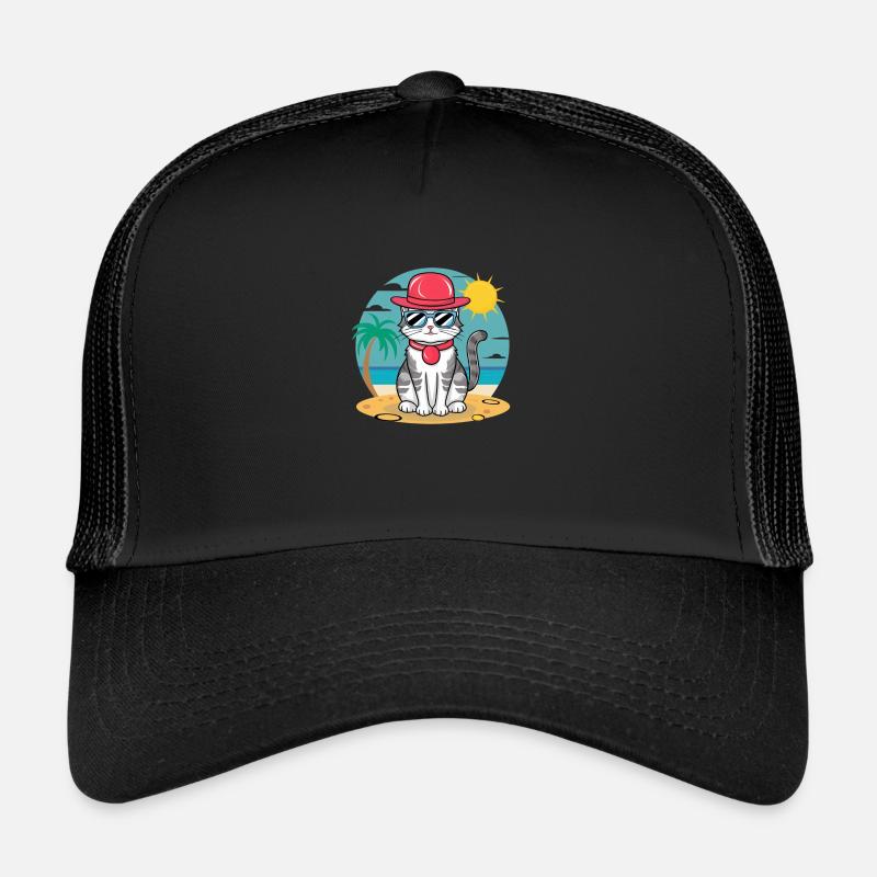 Summer cat Trucker Cap