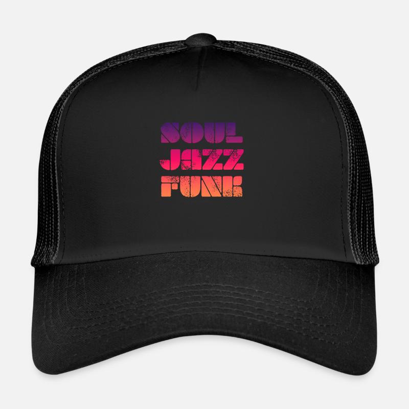Soul Jazz Funk - Trucker Cap - Schwarz/Schwarz