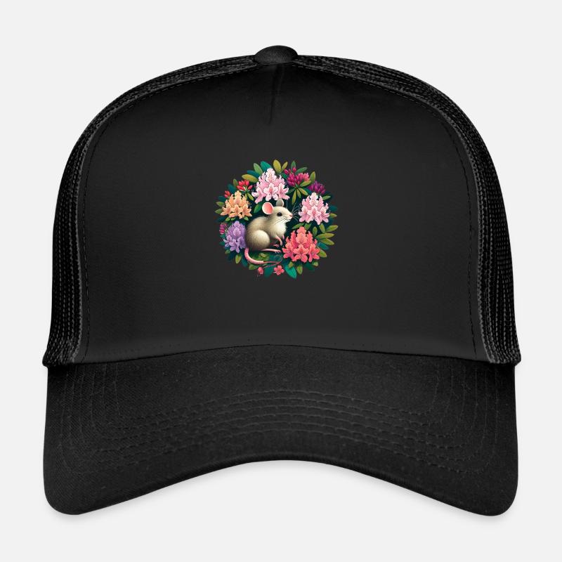Maus - Trucker Cap - Schwarz/Schwarz