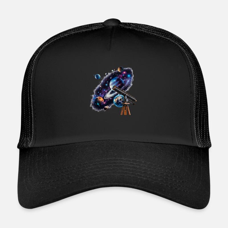 Mit dem Teleskop entfernte Planeten entdecken Trucker Cap