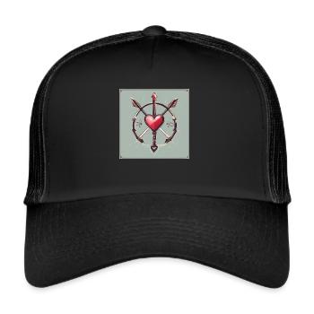 Embrace Love with Our Cozy Collection - Casquette trucker  - noir/noir - Devant