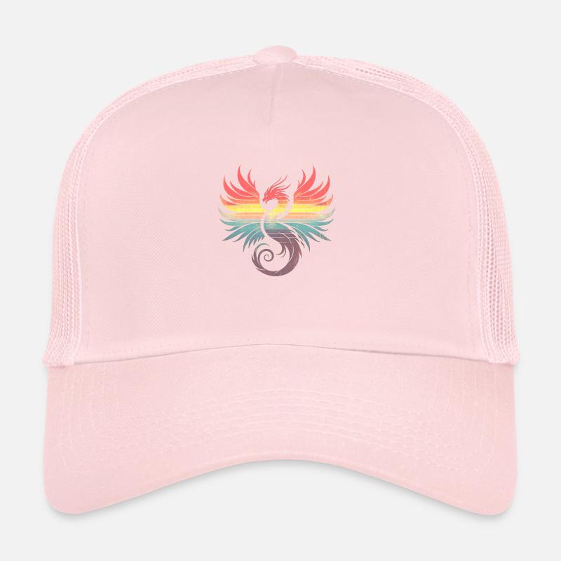 Retro Sunset Phoenix Trucker Cap