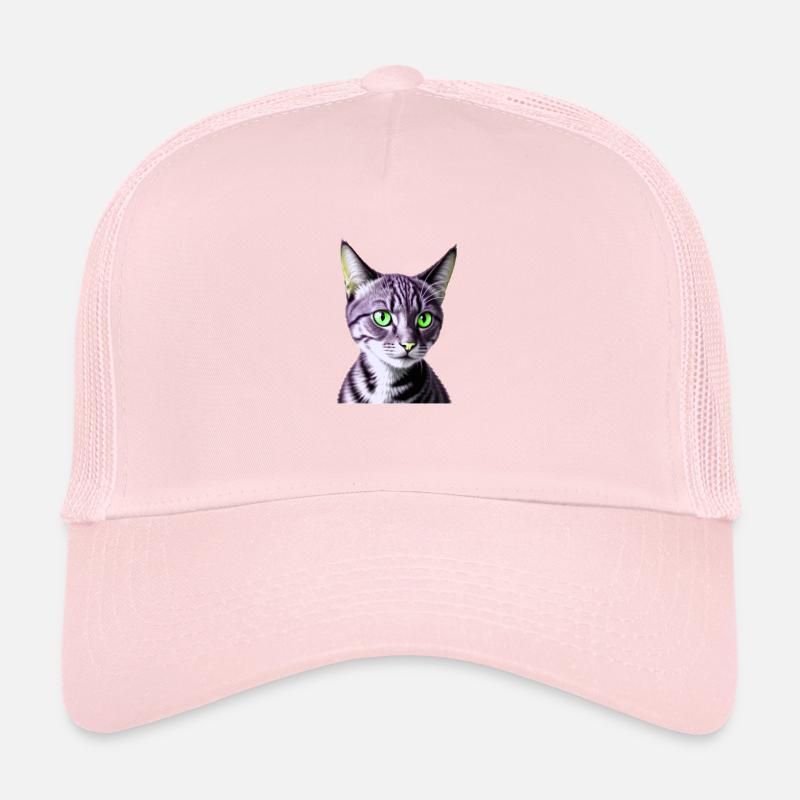 Grünäugige Katze Trucker Cap