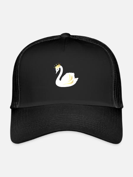 Cygne Doré - Casquette trucker  - noir/noir - Devant