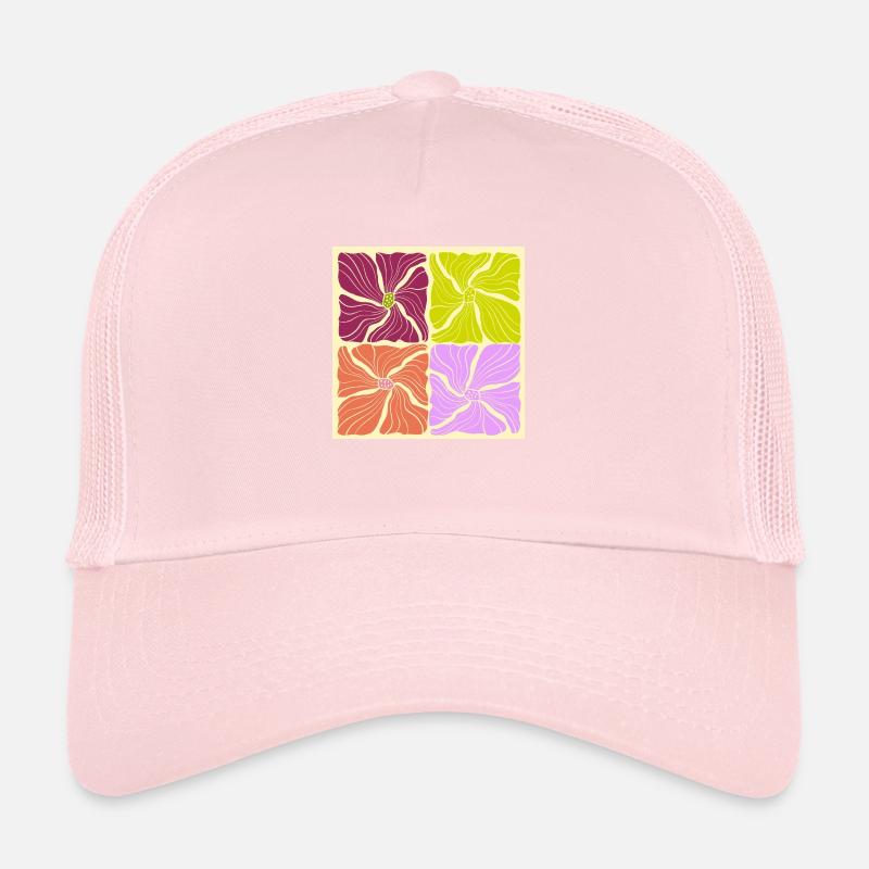 Motif de fleurs Casquette trucker 