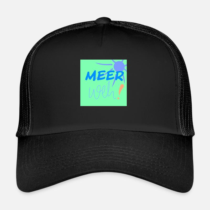 Seasickness - Trucker Cap - black/black