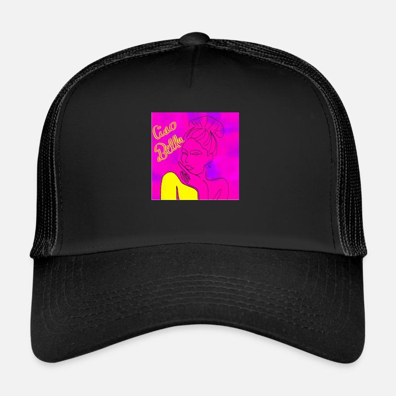 Sinnliche Frau - Trucker Cap - Schwarz/Schwarz