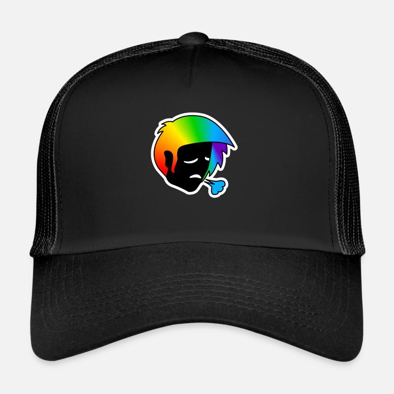 Triste à bout de souffle : Sticky Queer Pride Casquette trucker 