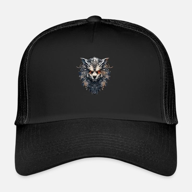 Wolfsgebilde - Trucker Cap - Schwarz/Schwarz