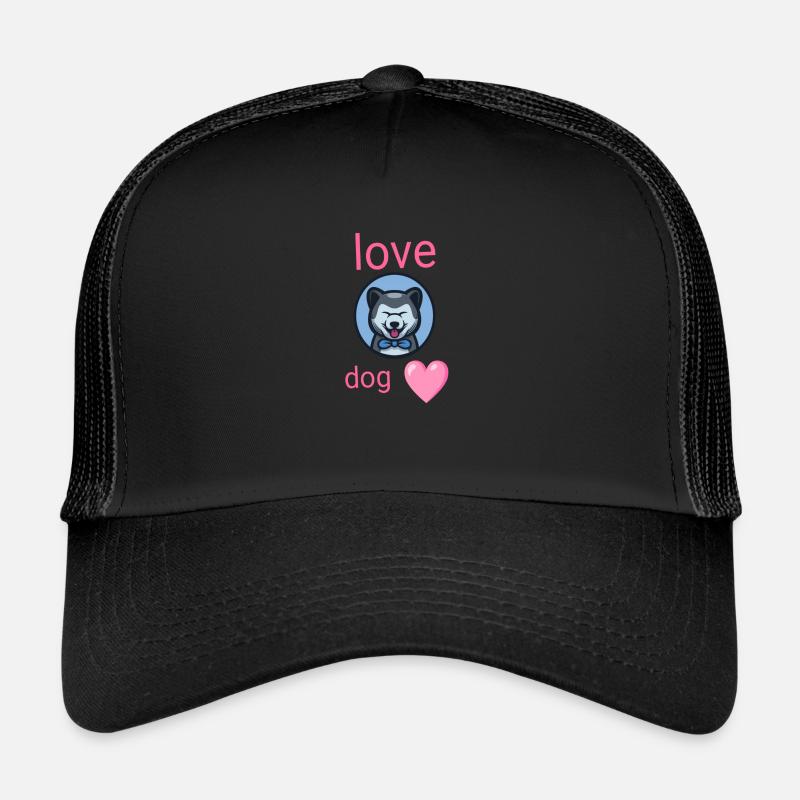 Love dog - Trucker Cap - black/black