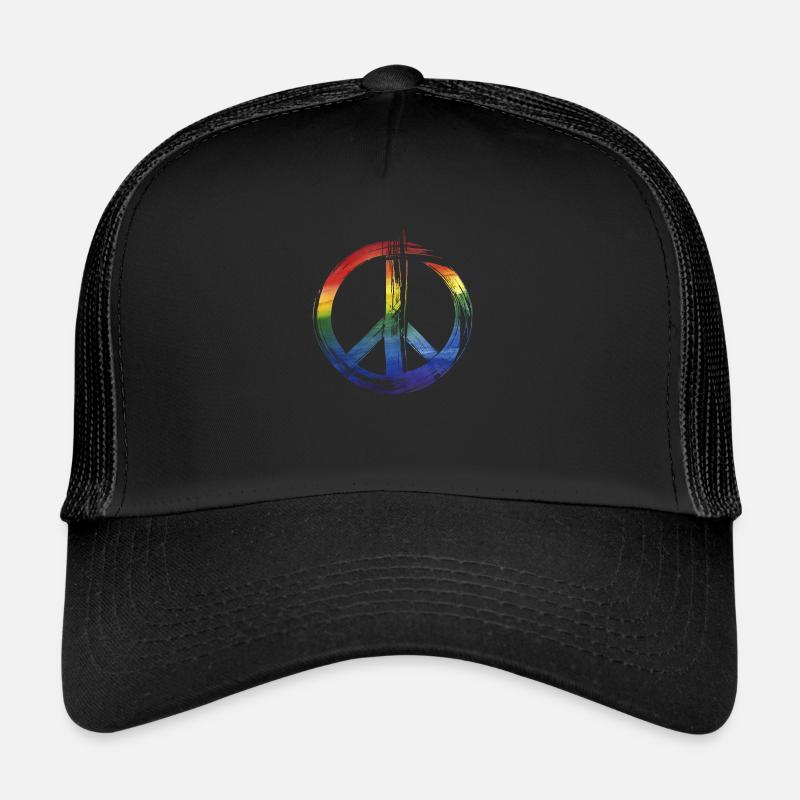 Peace Regenbogen Trucker Cap