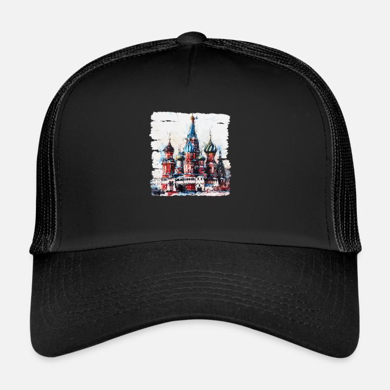 La cathédrale Saint-Basile, un monument célèbre Casquette trucker 