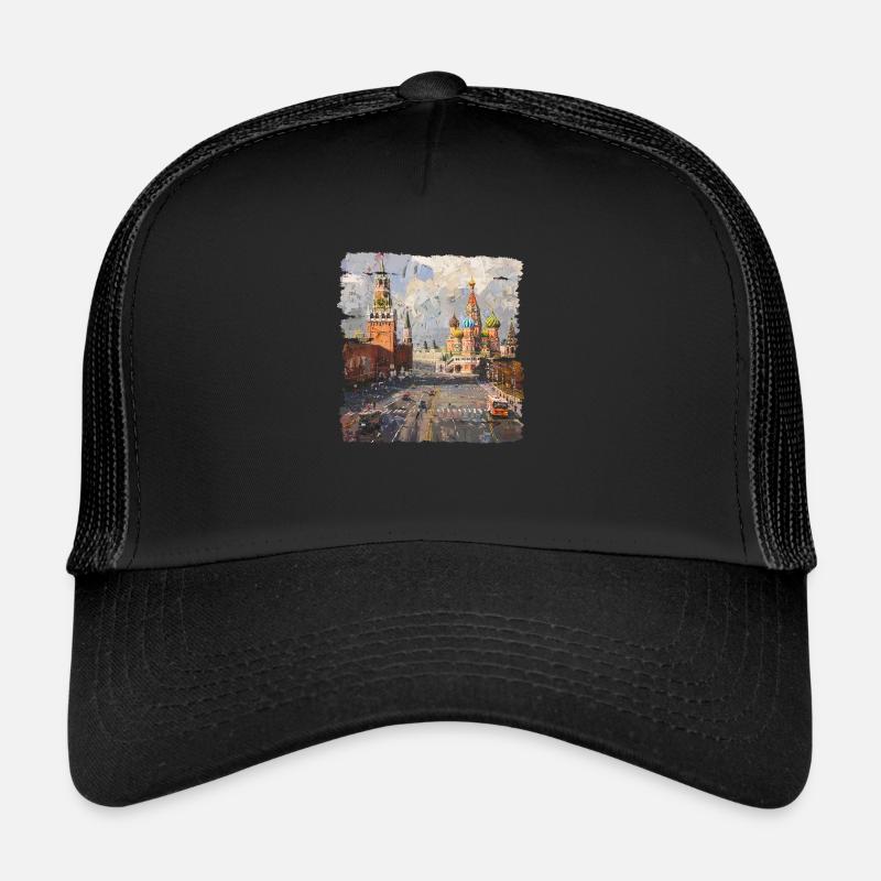 Der Roter Platz in Moskau Trucker Cap
