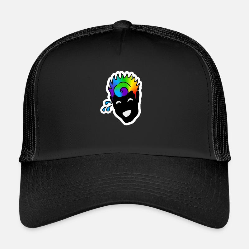Laughing mao : Sticky Queer Pride - Casquette trucker - noir/noir