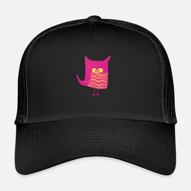 Eulalia Pink Yellow - Trucker Cap - black/black