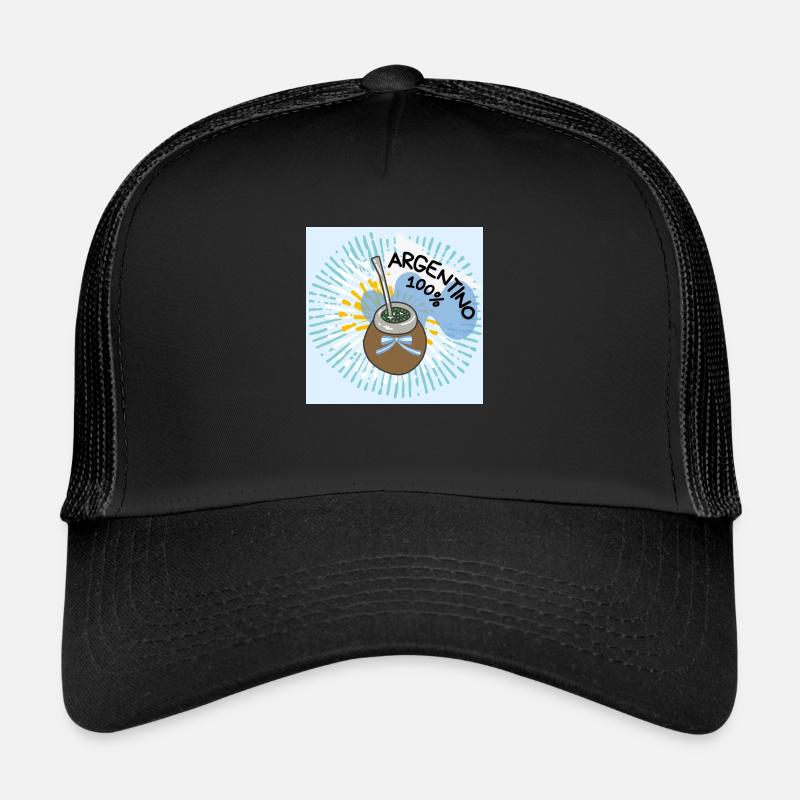 Compagnon argentin. - Casquette trucker  - noir/noir