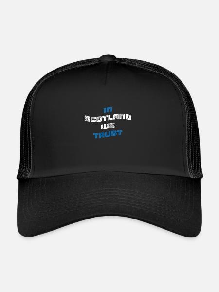 In Scotland we Trust - Trucker Cap - Schwarz/Schwarz