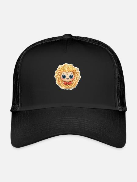 FILLE SPAGHETTI - Casquette trucker  - noir/noir - Devant