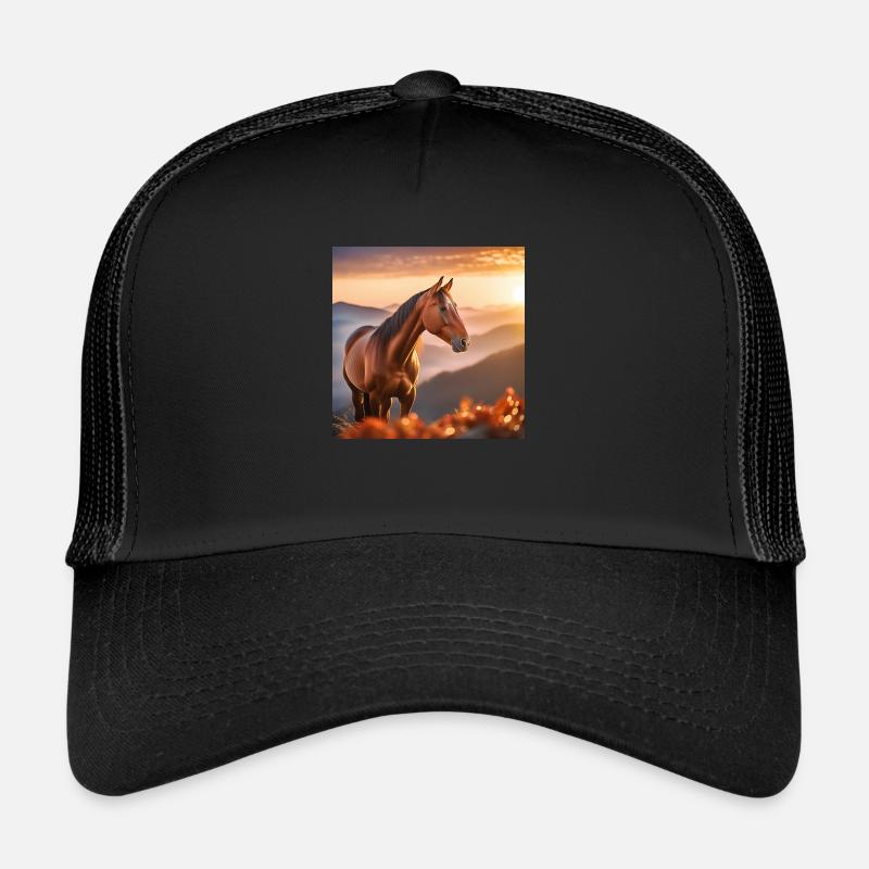 Art du cheval - Casquette trucker  - noir/noir