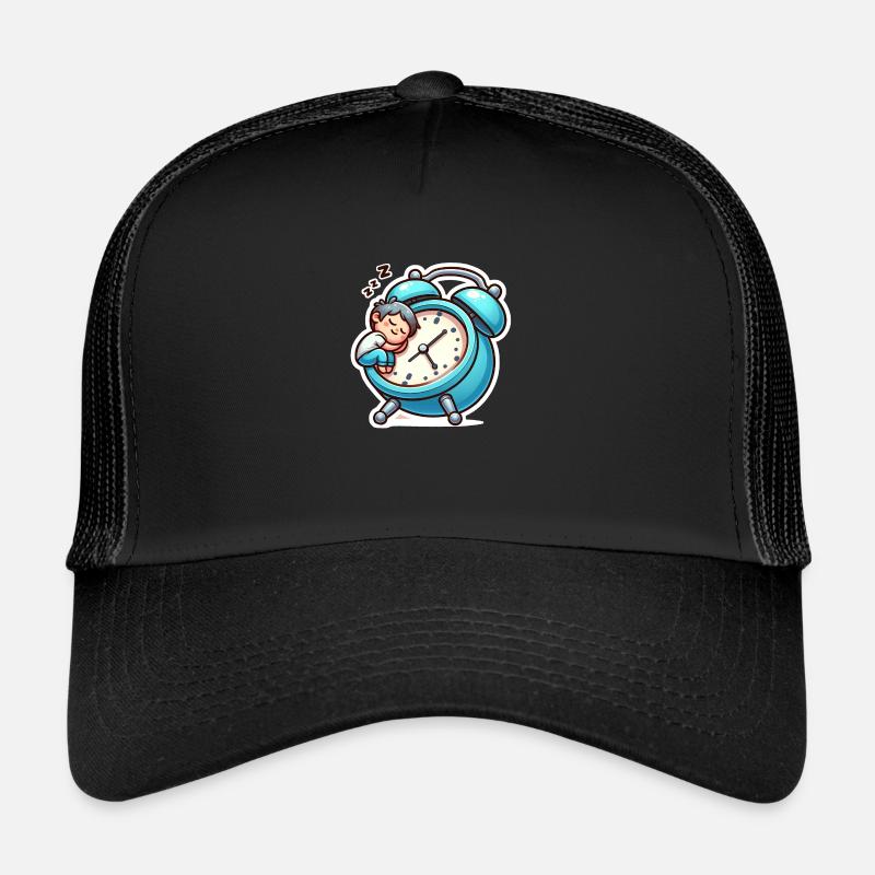 Alarm clock and sleep Trucker Cap