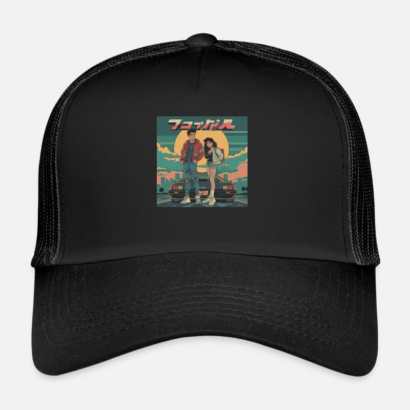Anime Teens Années 80 Calmant Impression de mode de haute qualité Casquette trucker 