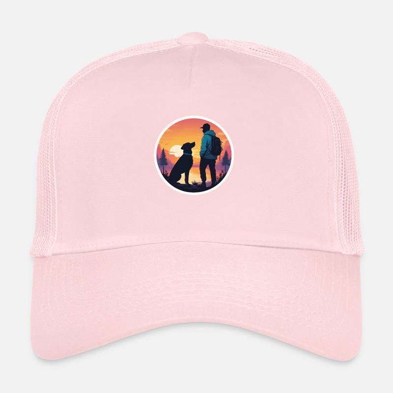 Compagnons au coucher du soleil Casquette trucker 