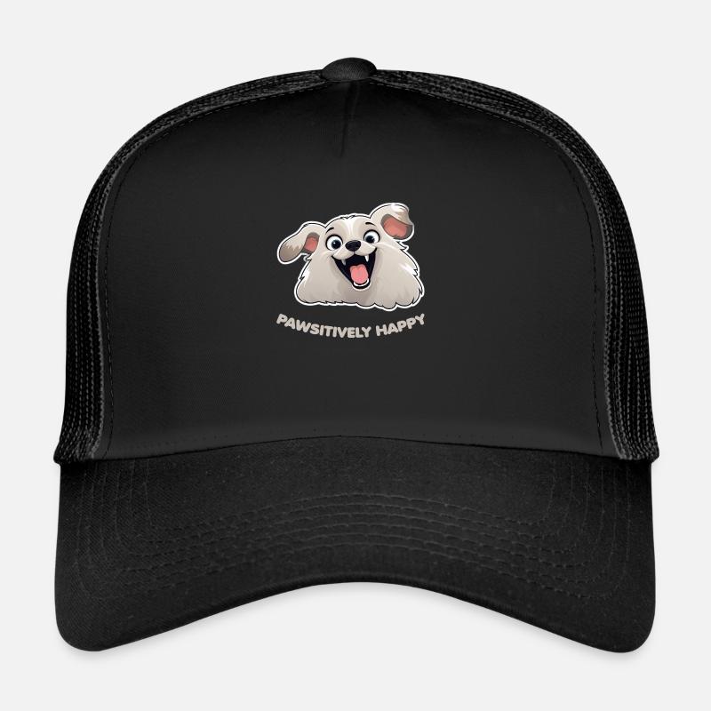 Bonheur Chien - Casquette trucker  - noir/noir