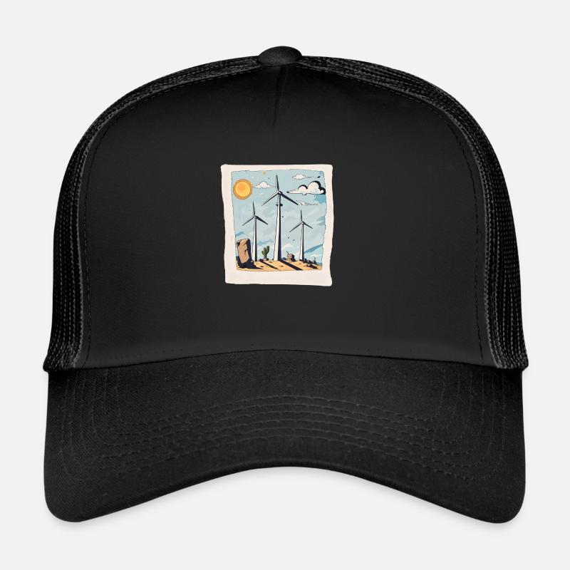 Wind turbine blades - Trucker Cap - black/black
