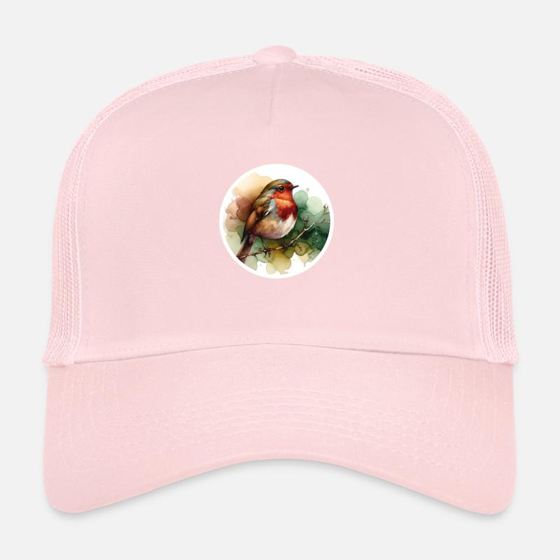 Rotkehlchen Alcohol Ink Trucker Cap