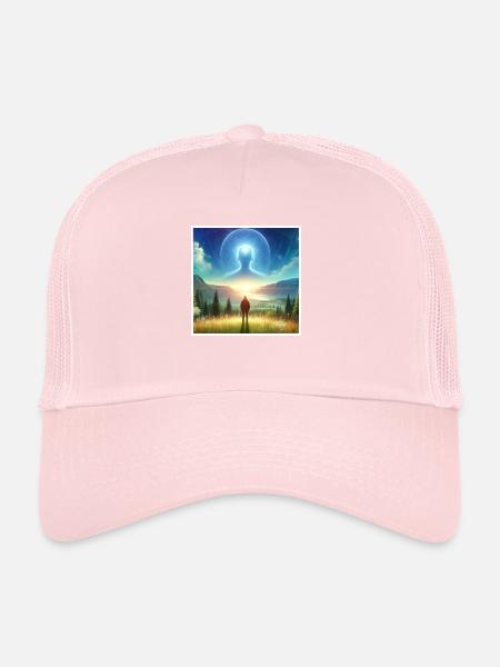 Conscience - Casquette trucker  - rose pâle - Devant