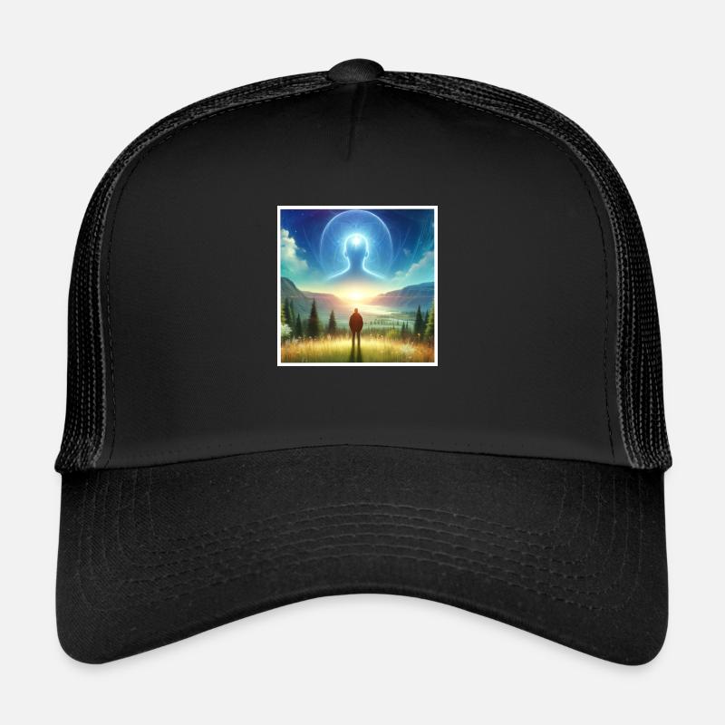 Bewusstsein - Trucker Cap - Schwarz/Schwarz